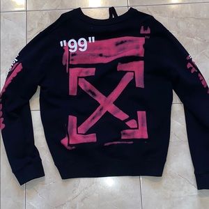 offwhite impressions crew neck sweatshirt